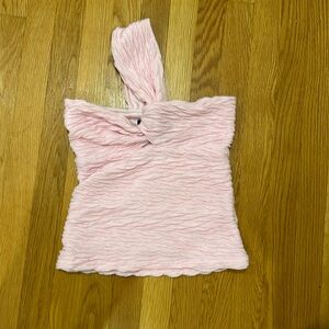 Pink one shoulder top